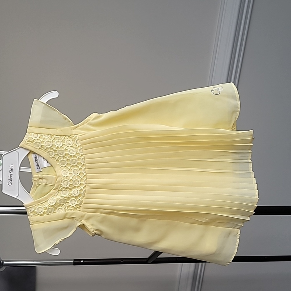 Calvin Klein 18M Yellow Dress Set